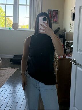 Old Navy Black Ribbed Tank Top